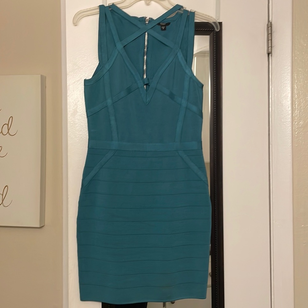 GUESS Teal Mini Dress 👗